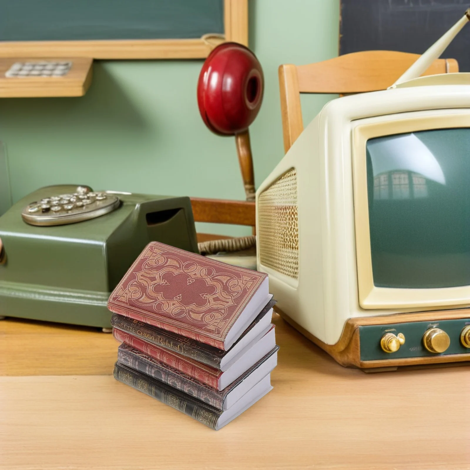 

27-шт кукольный домик спальня книги библиотека мини для весов миниатюрное украшение ручной работы