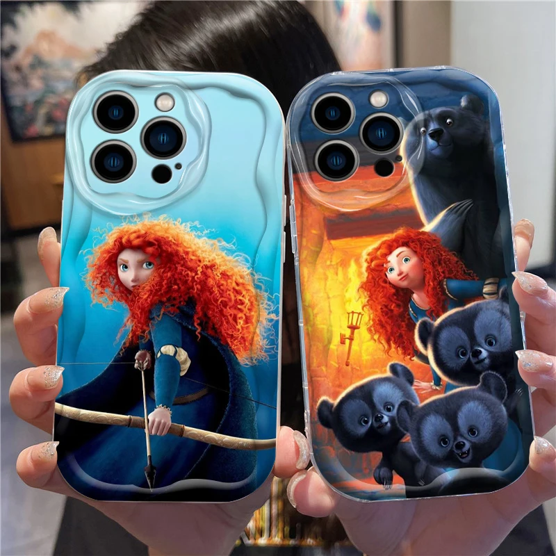 Disney The Brave Merida For Apple iPhone 15 14 13 12 11 XS XR X Pro Max Plus Wave Oil Cover Phone Case