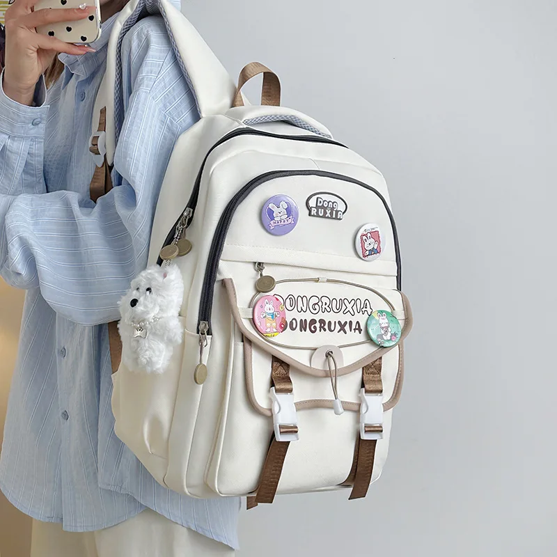 

2025 New School Backpack For Girls Lightweight good-looking Backpack For Elementary And Middle School Students School Bag book