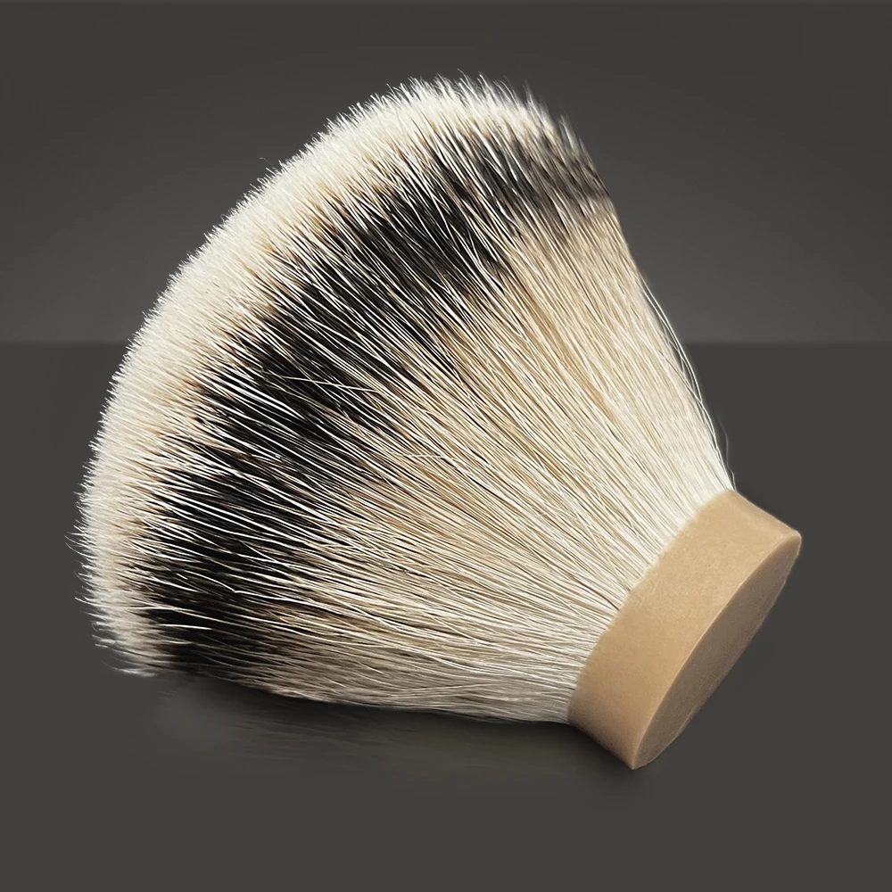 Boti Brush-SHD Seda HMW Silvertip Nudo de pelo de tejón Súper mayor densidad Seda HMW Silvertip Nudo de cepillo de afeitar en forma de abanico