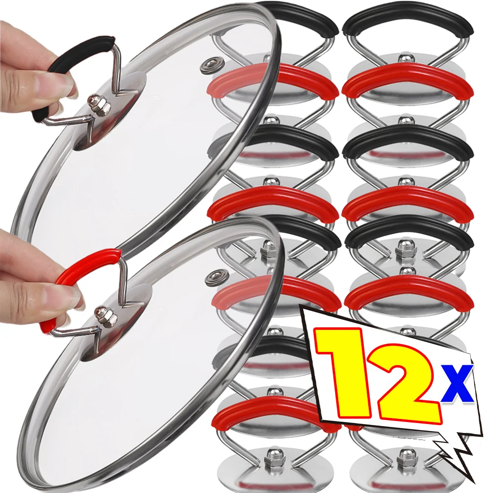 

Универсальная ручка крышки, термостойкая ручка крышки кастрюли, сменная ручка крышки кастрюли, подъемная ручка, кухонная силиконовая ручка для посуды