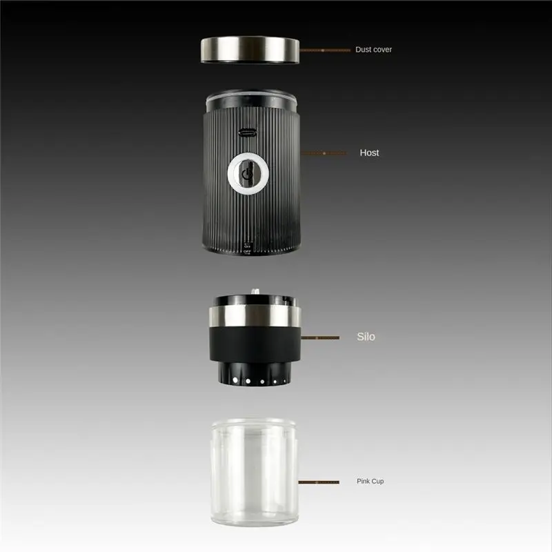 

Портативная электрическая кофемолка AA49 с USB-зарядкой для дома, профессиональная регулируемая кофемолка для помола кофейных зерен