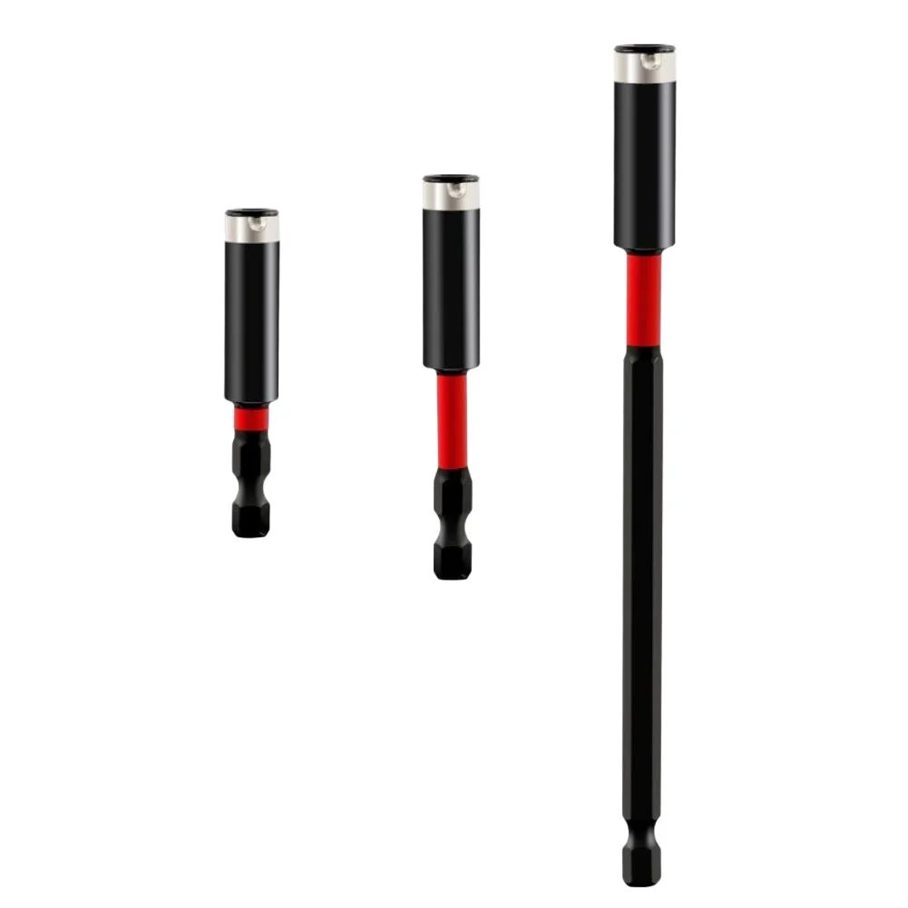 60-150mm 1/4'' Hex Shank Quick Change Adapter Socket Bit Converter Extension Rod  Built-in Magnets Power Tool Accessories