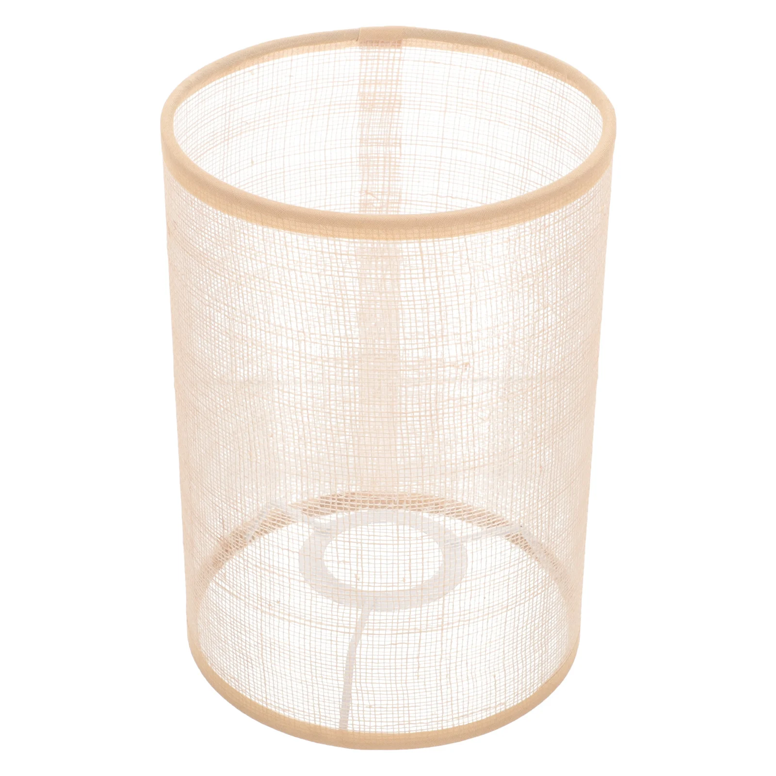 الكتان اللون غطاء مصباح المنسوجة يدويا النسيج ل E27 E14 الجدول الطابق مكتب مصابيح لينة غطاء خفيف الحديثة استبدال ديكور