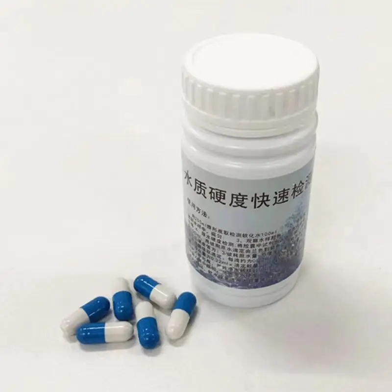 50 Pcs/Bottle of Water Hardness Testing Quick-detecting Capsule for Calcium Magnesium Ion Mineral In Tap Water, Boiler Water