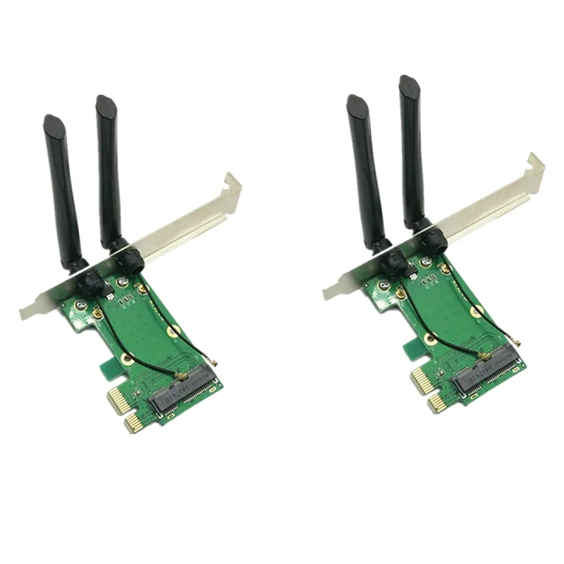 

Эффективный адаптер для беспроводной карты ПК Wi-Fi Mini PCI-E Express на PCI-E с 2-мя внешними антеннами Простота установки Простота в использовании