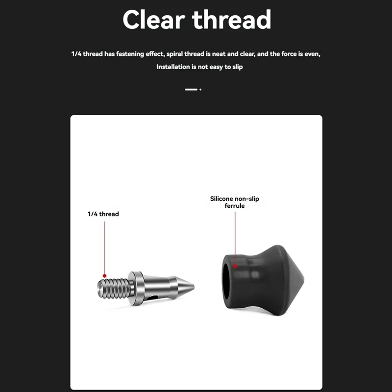 3 шт., универсальный набор шипов для штатива, резьба 1/4 дюйма, штатив из нержавеющей стали, монопод, ножки, запасные части
