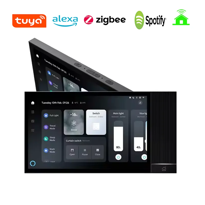 

8 Inch Android 11 Tuya Smart Home Central Panel Smart Switch Panel Built in Alexa With Background Music Player Wall Amplifier