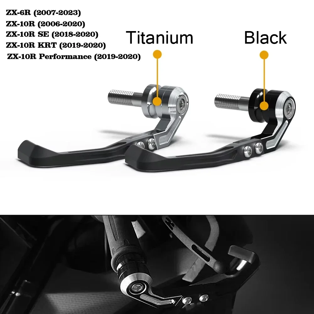 

Applicable to Motorcycle Handlebar Brake Clutch Lever Protective for Kawasaki Ninja ZX-6R ZX-10R ZX-10RR 2006-2023