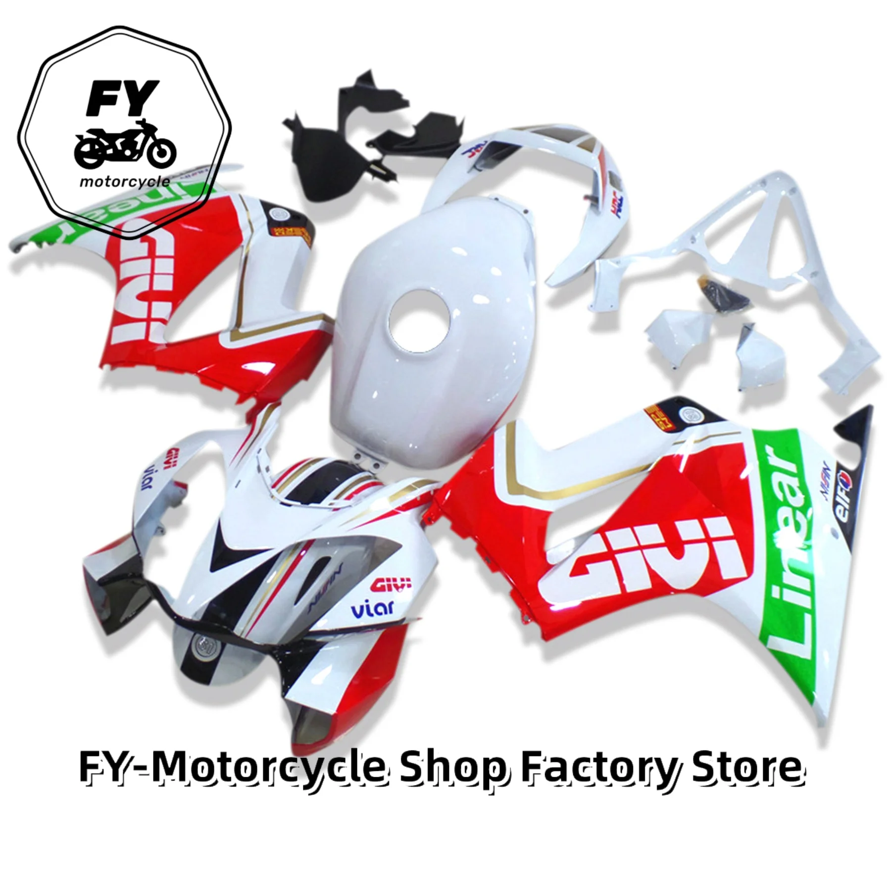 

Для VFR800 2002-2004-2008-2012 литьевой АБС-пластик полный комплект обтекателей форма для замены аксессуаров VFR 800 02-12 красный