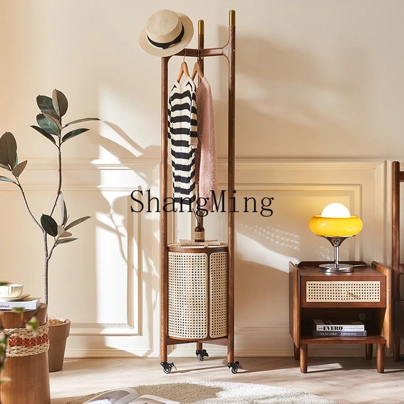 

LXY solid wood floor coat rack bedroom light luxury indoor hanger