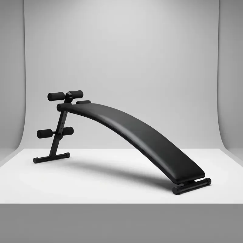 Curved abdominal trainer rehabilitation equipment, sit-up training bench for core muscle training, suitable for home and