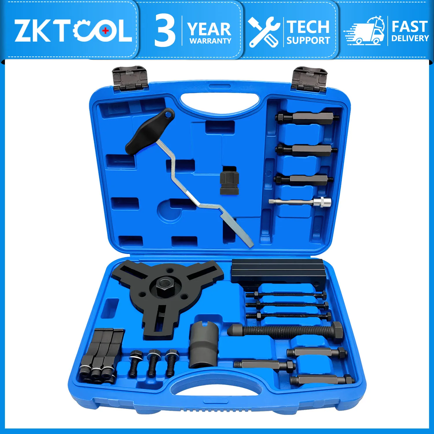 25pcs Dry Dual Clutch Transmission Removal and Installation Tool Kit for Ford,Buick,Chevrolet,Hyundai,Kia,DSG