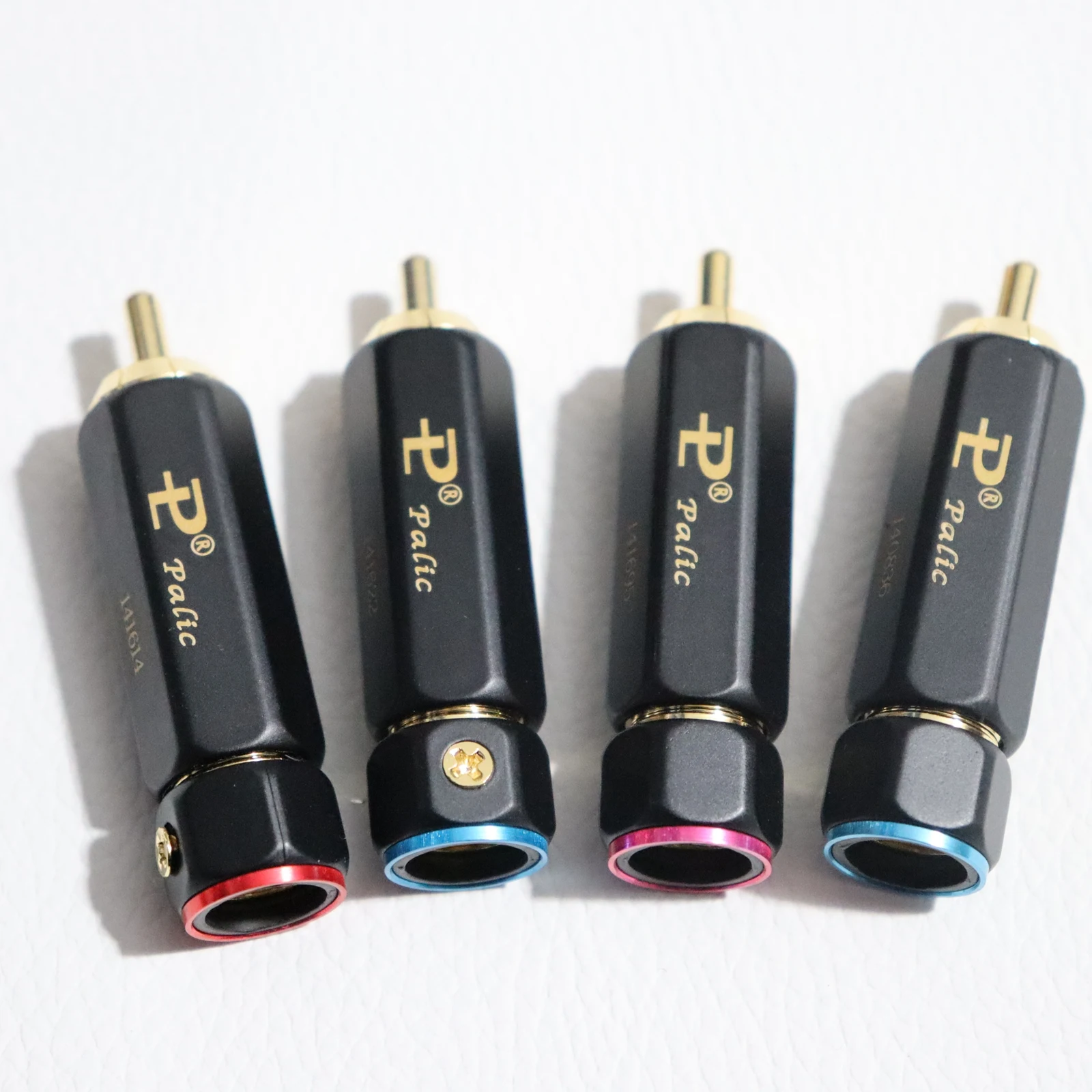 

A lot Top Quality Palic RCA audio Plug Gold-plated Hi-end Non-magnetic and no welding required RCA Male audio cable Connector