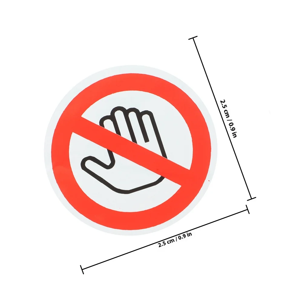 6pcs Do Not Touch Warning Stickers Safety Labels For Machines Adhesive Caution Signs Hazardous Areas Self Adhesive Sticker For