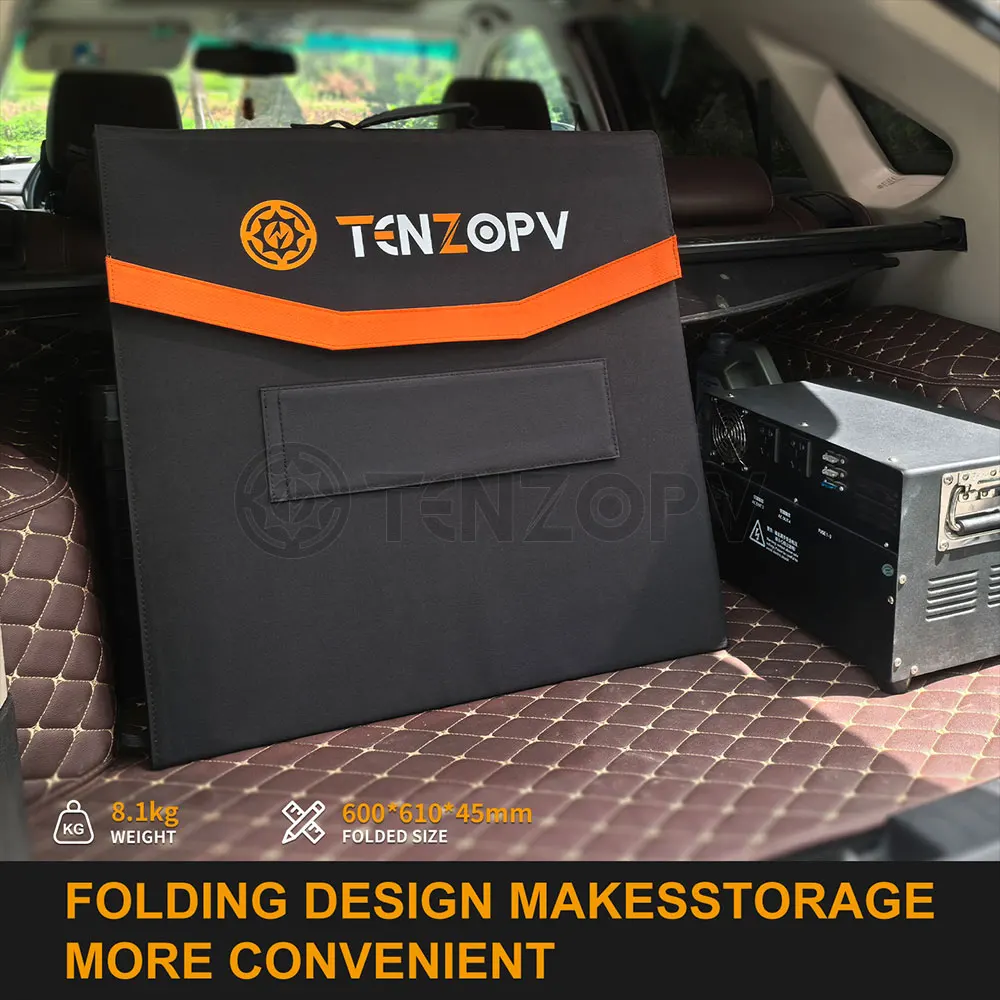 26% كفاءة عالية BC 400W500W600W مجموعة الألواح الشمسية القابلة للطي 12v24v تخزين الطاقة إمدادات الطاقة الشمسية شحن المجلس