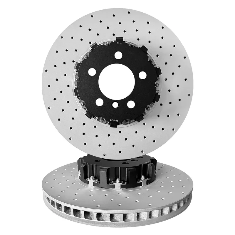 LR031845 380MM 34MM Customized OEM Slotted Vented Two-Piece Brake Disc for Range Rover