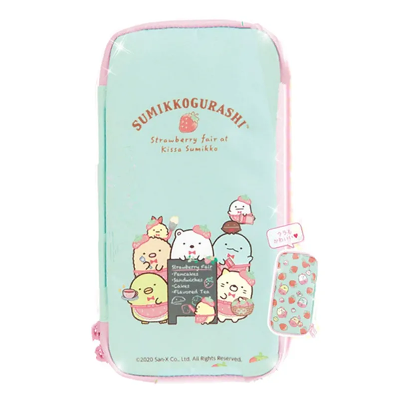 New Kawaii Cute Anime Sumikko gurashi Women Canvas Make up Cosmetics Cases Pencil Bags For Children