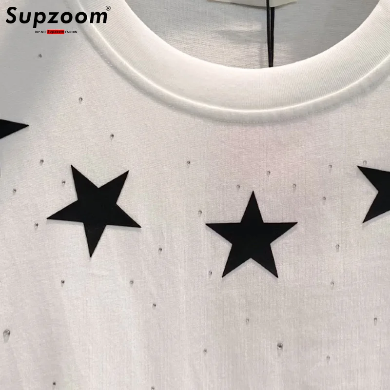 Supzoom New Arrival Summer Top Fashion Printed Neutral Short O-neck Casual Hip Hop Heavy Texture Cotton Ins Loose Men Tshirt