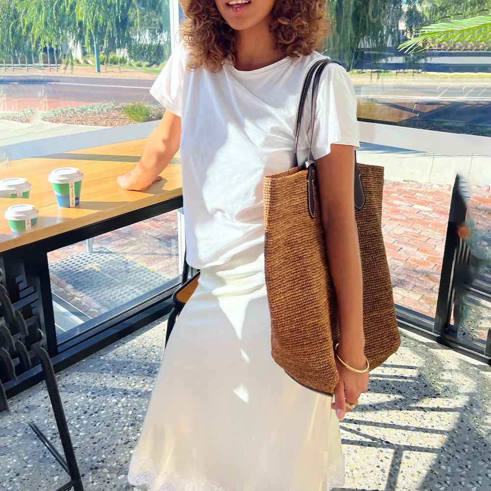 

Women's Satin Solid Color Lace Trim Split Midi Skirt 2025 Summer Elegant High Waist Bodycon Pencil Skirt Casual Party Dress