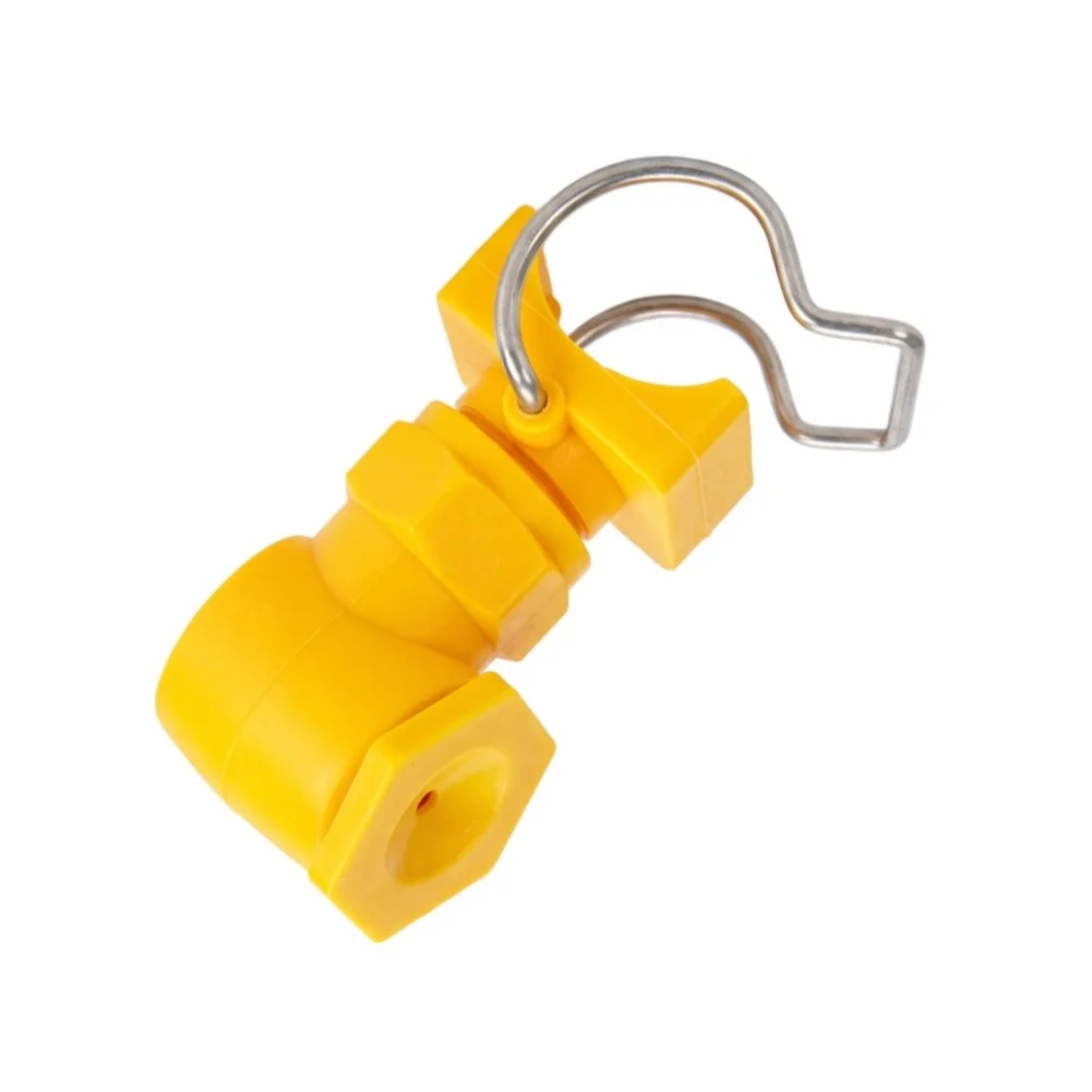 Robust Hollow Spray Nozzle for Industrial Settings with 8mm Pipe Opening and Secure Corner Clip Mounting Mechanism