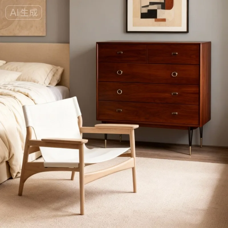 

Деревянное кресло с подлокотниками для гостиной, индивидуальное, эстетичное, современное, комфортное, роскошное, декоративное кожаное кресло