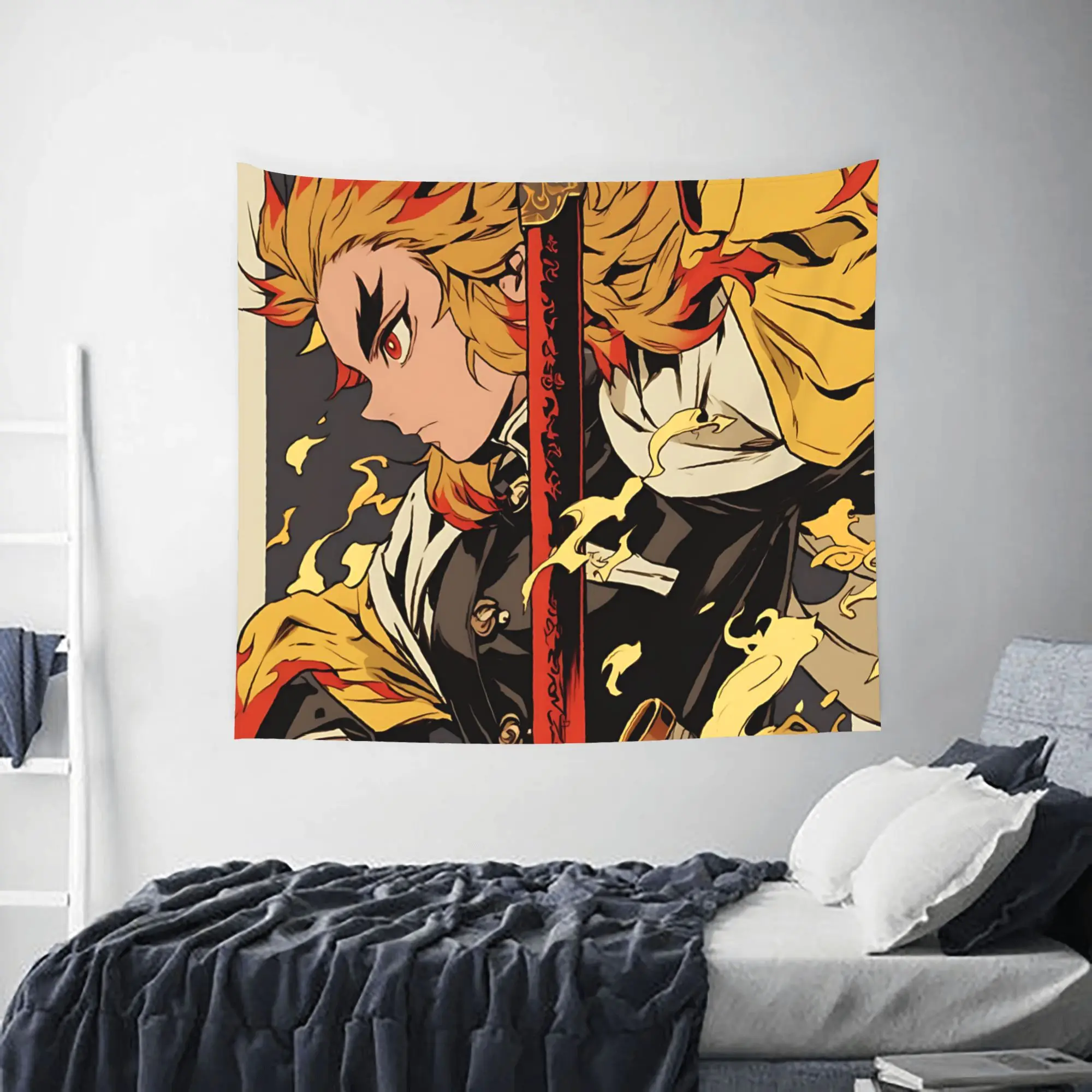 Customized Demon Slayer cutecore Tapestry Bedroom Decoration shounen manga Wall Hanging Blanket Tapestry Cool Stuff For Room