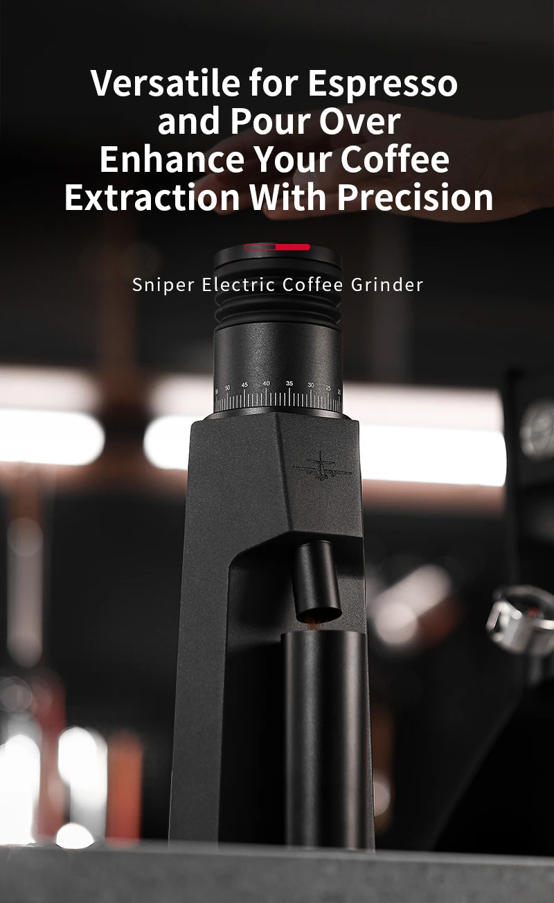 Stepless Fineness Adjust Coffee Bean Grinder 48mm 7 Core