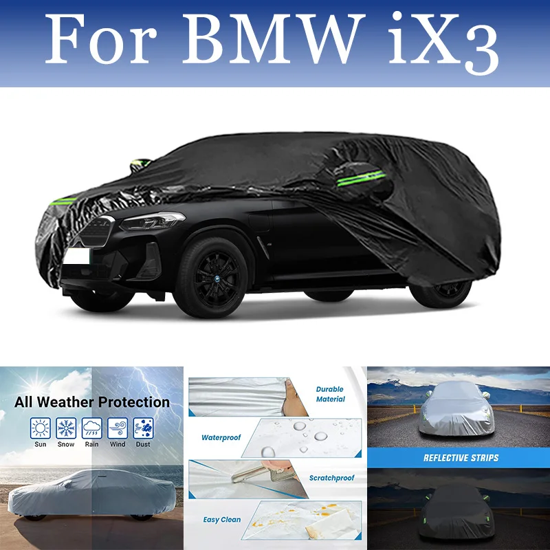 

For BMW iX3 Exterior Car Cover Outdoor Protection Full Car Covers Snow Cover Sunshade Waterproof Dustproof Accessories