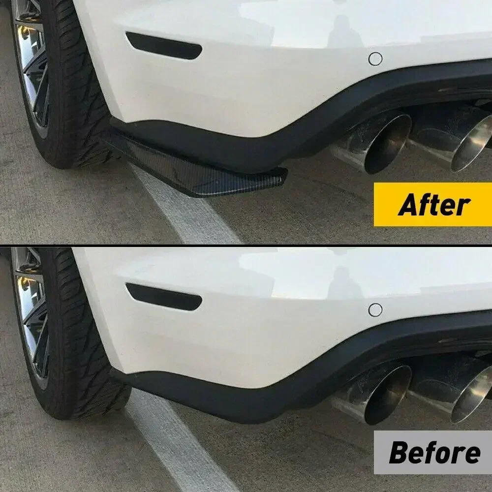2PCS/SET Rear Bumper Canards Splitter Side Spoiler Diffuser Valance Trim For LEXUS ES Series ES350 ES300 Sedan Car Accessories