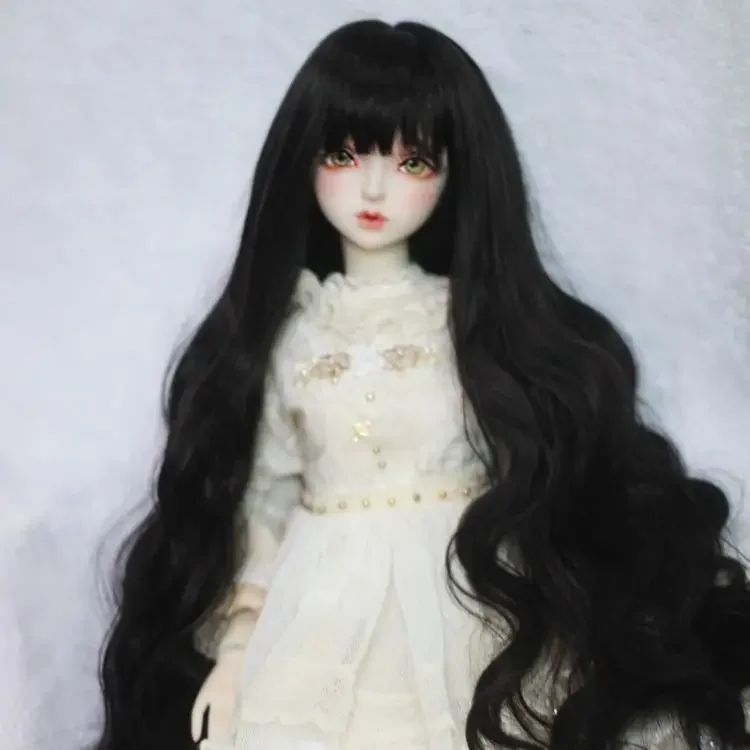 1/3 1/4 1/6 Doll's Wig for Bjd Doll Silver Gray Fake Hair Girl Toys Diy Dress Up Fashion Doll Accessories