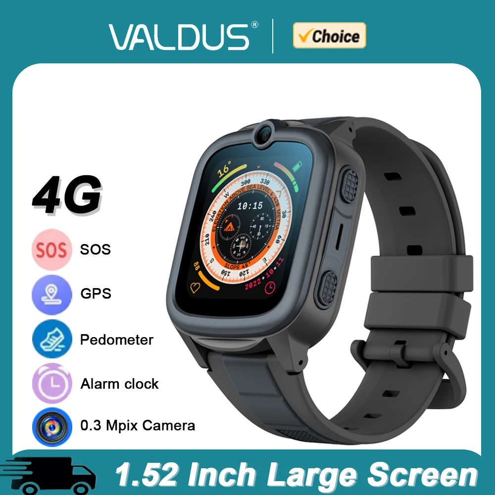 

VALDUS VK59 4G Kids Watch HD Video Call SOS HD Camera SIM Card WIFI GPS Positioning Children 2025 New Smartwatch Girls Boys Gift
