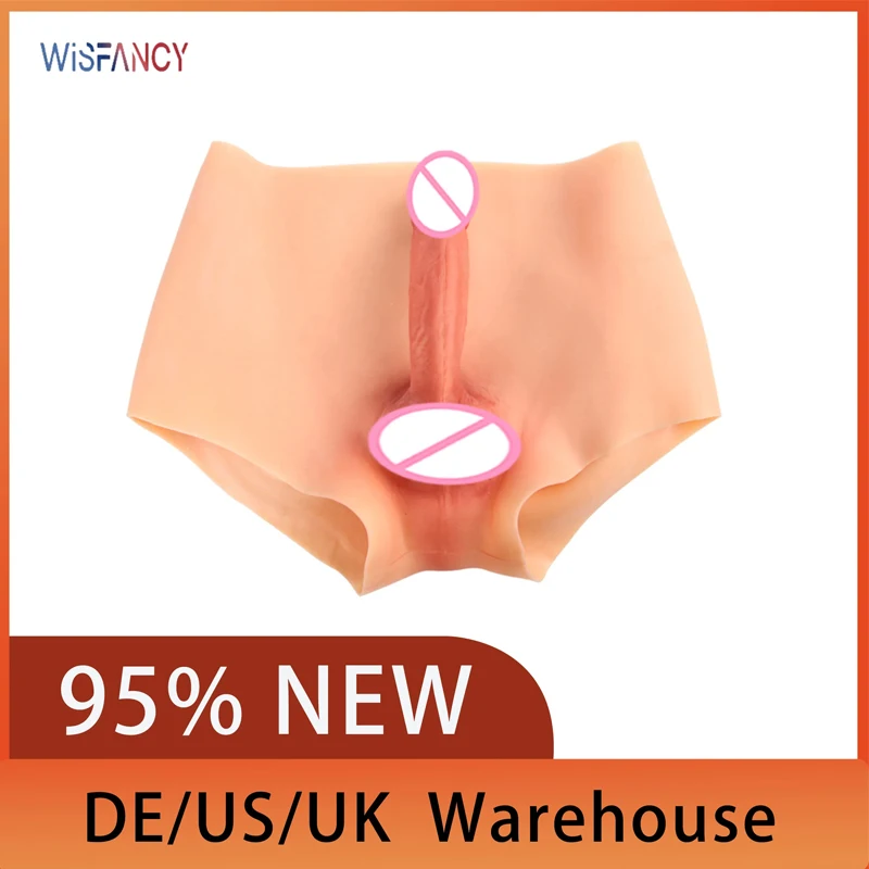 

95% New Silicone Realistic Fake Pants Hip Enhancer Fake Buttock Briefs Underwear Crossdressing Crossdresser Shemale Transgender