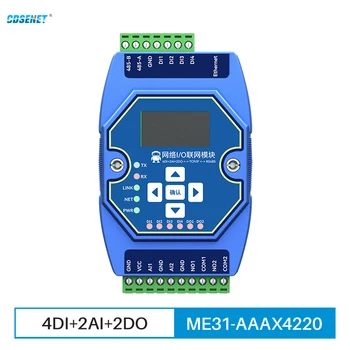 4DI+2AI+2DO RS485 RJ45 Sterowanie akwizycją analogowo-cyfrową CDSENET ME31-AAAX4220 ModBus TCP RTU Moduł sieciowy we/wy