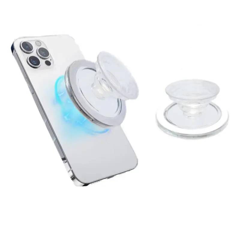 

Magnetic Folding Phone Silicone Grip Holder Support for Magsafe iPhone Samsung Expanding Universal Simple Stand