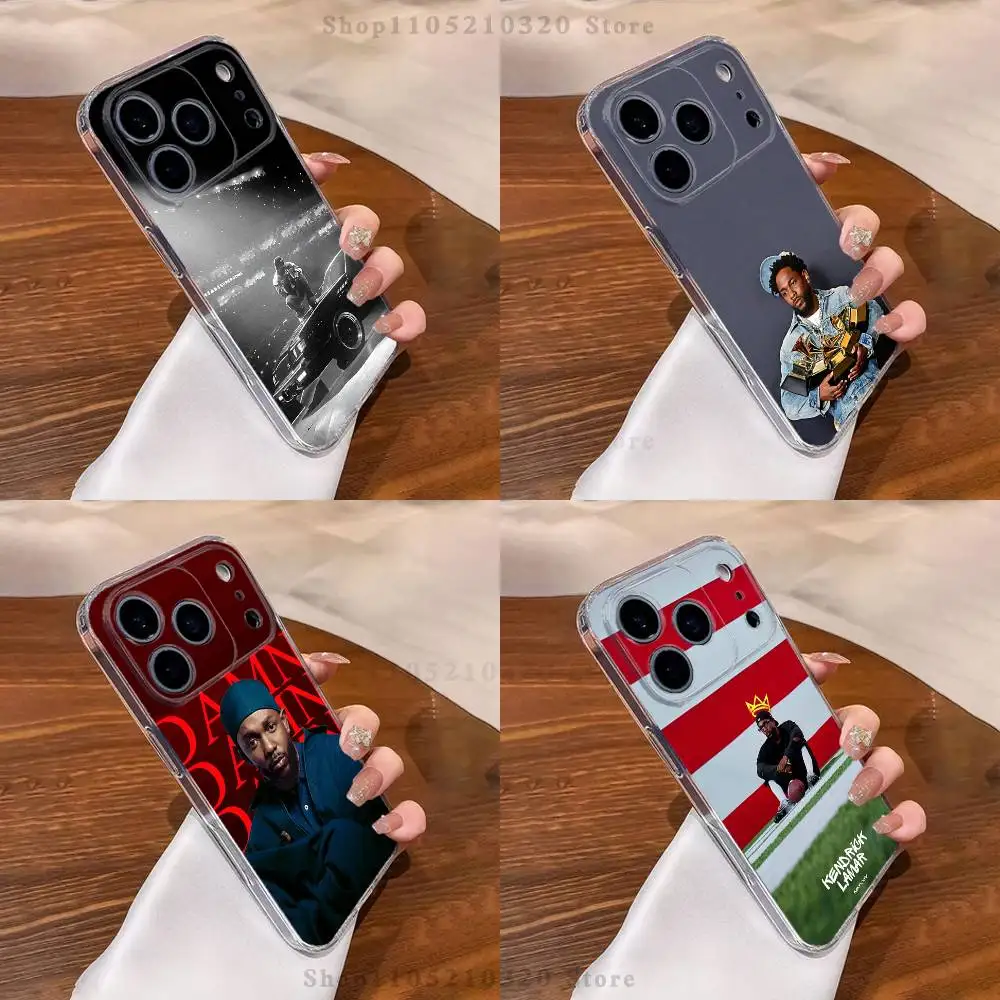 

rapper k-kendrick l-lamar Phone Case For iPhone 17,16,15,14,13,12,11 Pro,Max,Plus,XR,Mini,E Clear Full-coverage Soft Cover