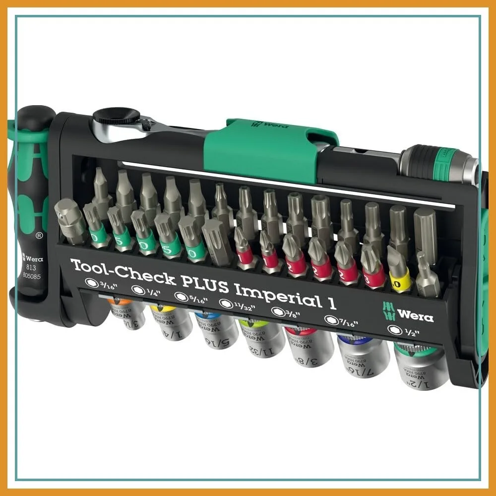 

39-Piece Tool Set, 1/4 Drive, Brushed Finish, for Phillips/Torx/Slotted/Hex