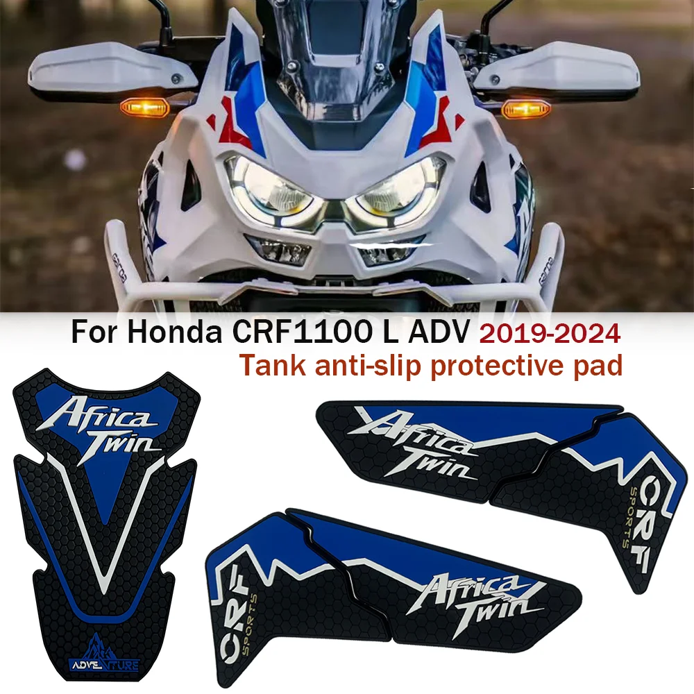 

For Honda CRF 1100 L CRF1100 Africa Twin 2019-2024 Motorcycle non-slip tank pad side tank waterproof pad rubber sticker