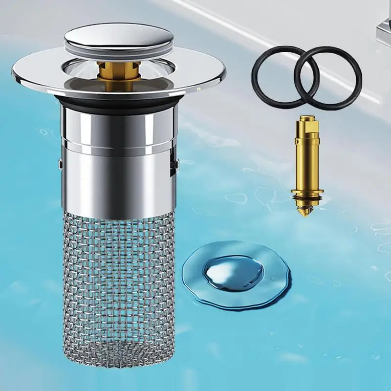 Gootsteen Afvoert Filter Badkamer Pop-Up Gootsteen Filter Plug Stopper Wastafel Haar Vanger Gootsteen Zeef Stopper Keukengootsteen Accessoire