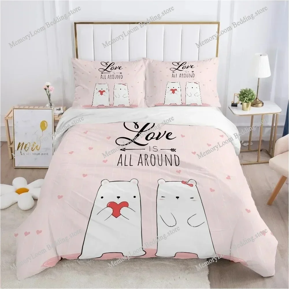 3D Print Astronaut Children Bedding Set for Kids Baby Child King Queen Quilt Cover Cartoon Pillowcase Bed Duvet Cover Set