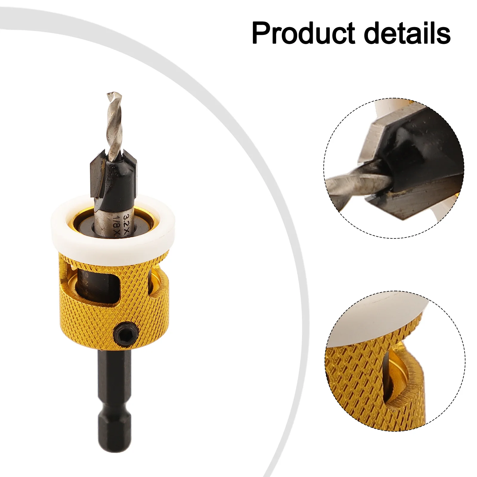 DIY Projects Home Improvement Adjustable Depth Stop Adjustable Depth Drill Bit Set Drills Natural Wood Compatibility