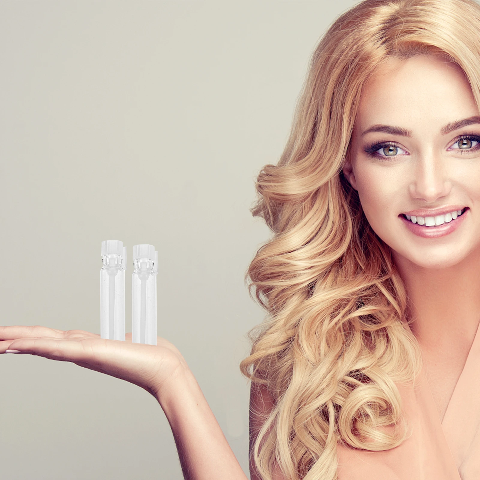 

50Pcs Perfume Sample Bottles Mini Glass Empty Refillable Travel Bottles Dropper for Fragrance Essential Oils Aromatherapy