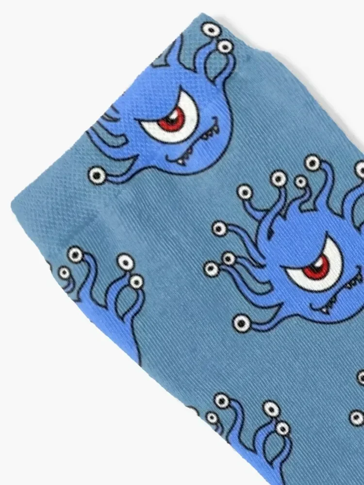 كلاسيكي DND Beasties - جوارب Beholder جورب تسخين تشغيل جوارب الرجبي اللامعة للرجال والنساء