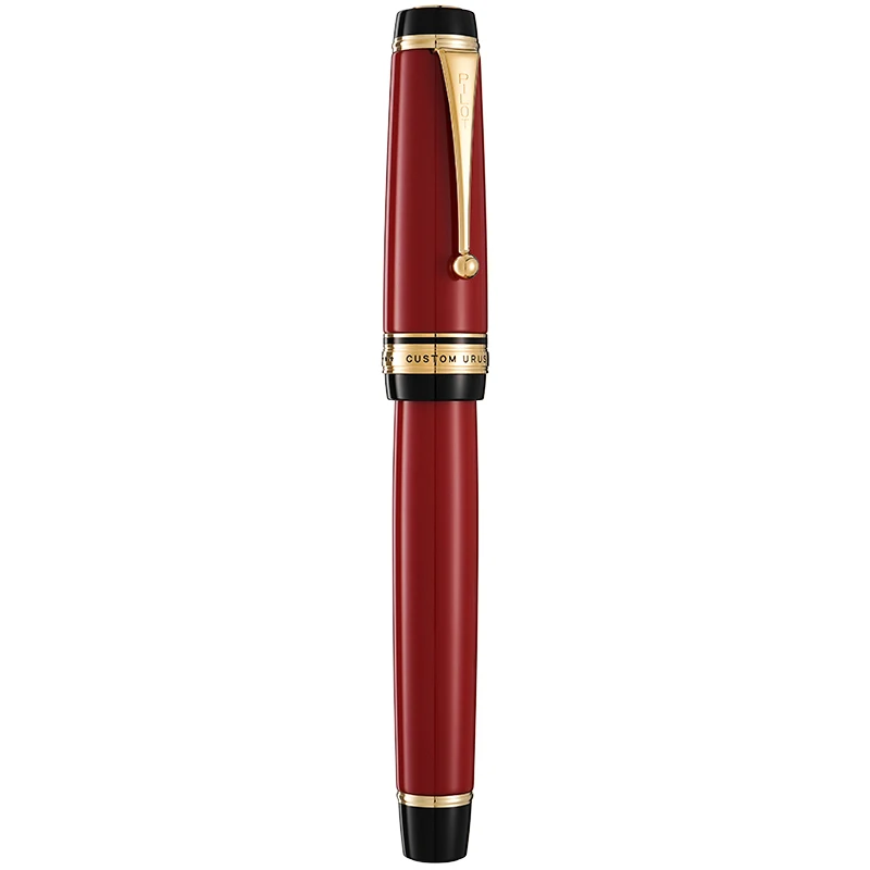 Imagem -05 - Japão Piloto No.30 Caneta Nib Personalizado Urushi Laca 18k Ouro Apontado Dois Tons de Borracha Dura Fkv88sr