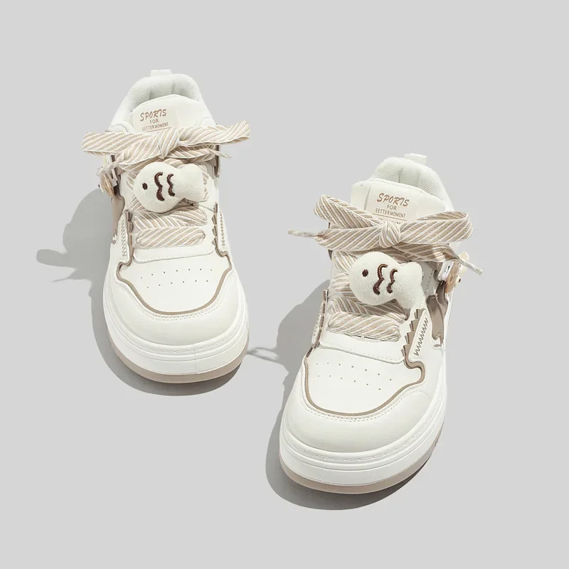 2024 New Platform Non-slip Women\'s Sneakers Vulcanize Shoes Fashion Flat Increase Lace Up Tenis Sport High Top Brands Shoes