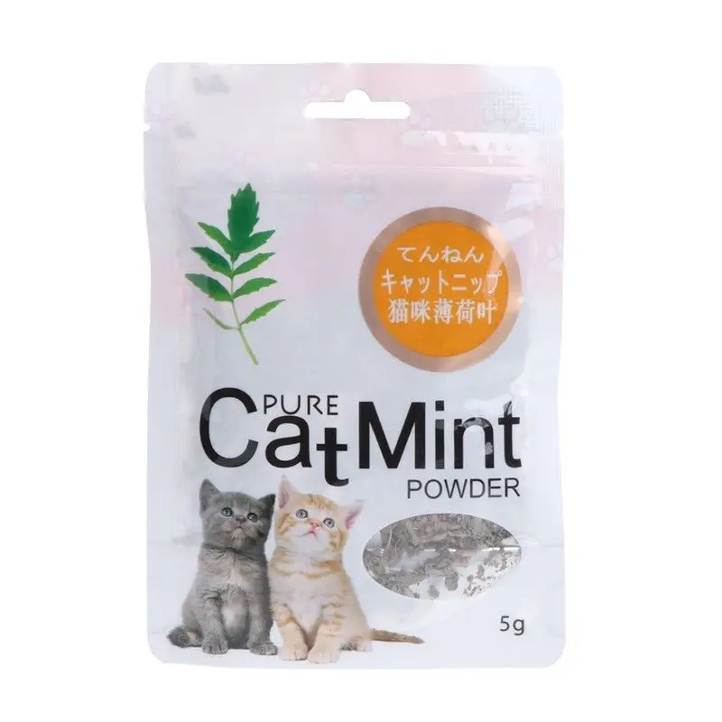 New Cat Mint Natural Organic Premium Treats Kitten Catnip Menthol Funny Flavor Sleep