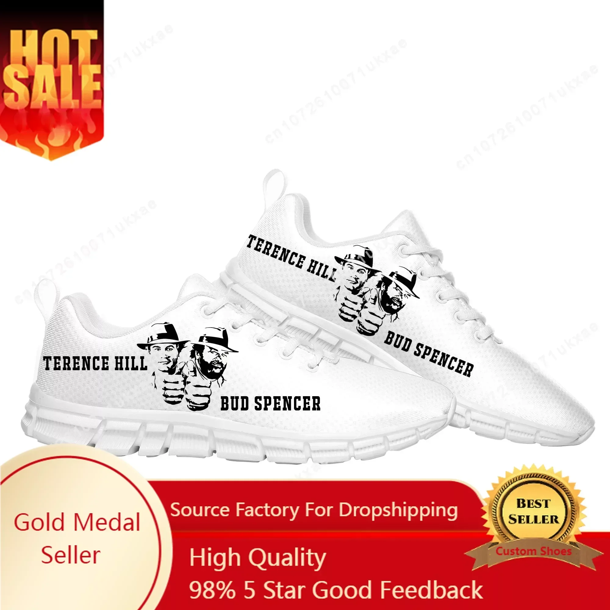 

Bud Spencer Terence Hill Sports Shoes Mens Womens Sneakers Parent Sneaker Couple Custom Shoes