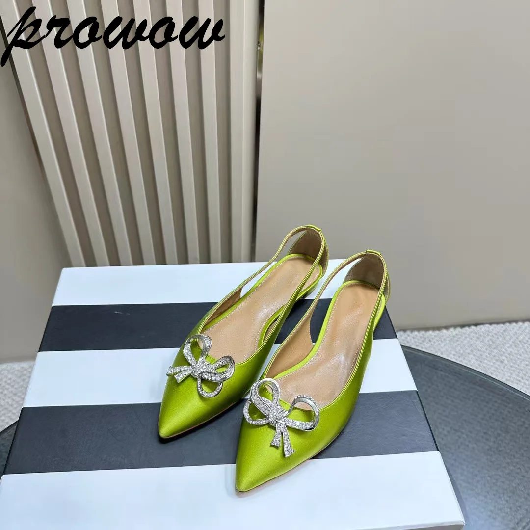

Prowow/Новые туфли-лодочки из натуральной кожи с бабочкой и бабочкой, пикантные женские туфли на плоской подошве с острым носком, Zapatos Mujer