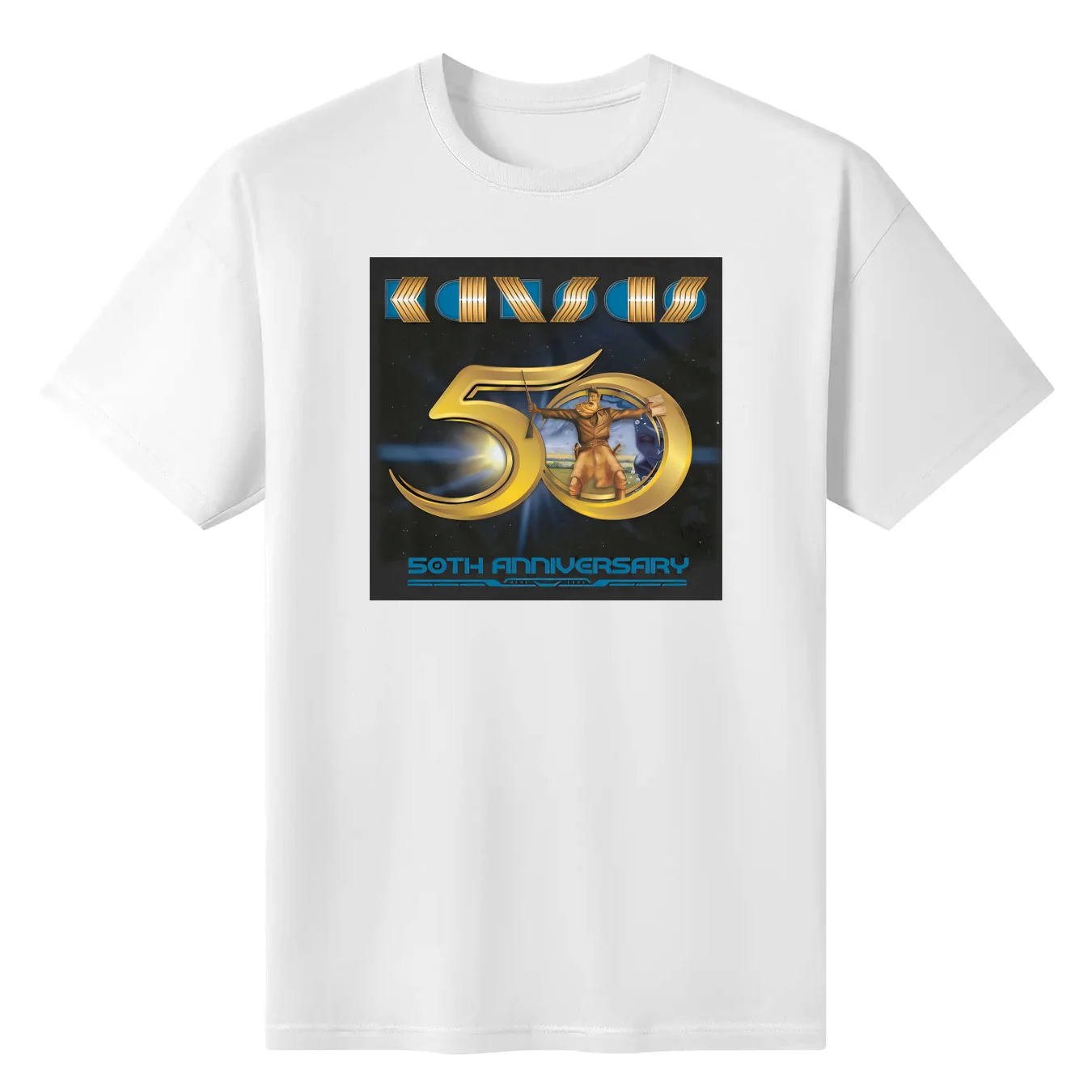 

Cotton T-Shirt Kansas 50th Anniversary Thanks For The Memories Tour Concert