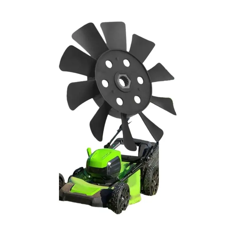 A25F-1A646083070 لـ Tuff Torq Cub Cadet Troy-Built Craftsman Bolens Remington Ryobi Yardman 10 شفرات مروحة تبريد ناقل الحركة #3